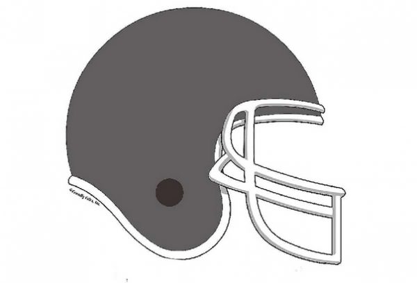 853-FF Football Helmet, Grey