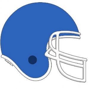 854-FF Football Helmet, Light Blue