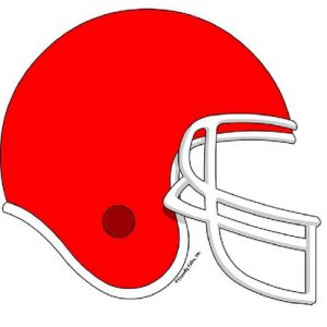 856-FF Football Helmet, Red
