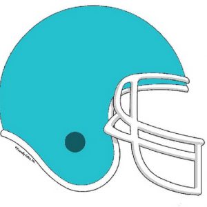 857-FF Football Helmet, Teal