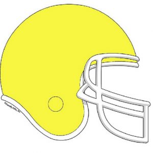 858-FF Football Helmet, Yellow
