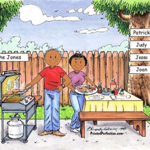212-FF Family BBQ 4 - Dark Skin